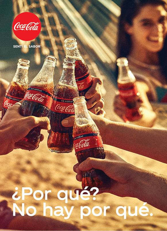 Afiche  Todo Sabe Mejor Con Coca 35cm X 49cm Cocacola 
