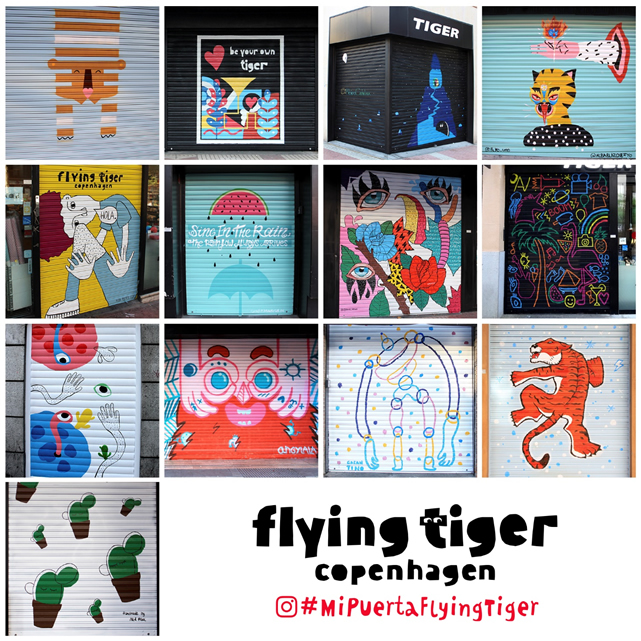 Flying Tiger Copenhagen decora sus cierres con diseños subidos a Instagram