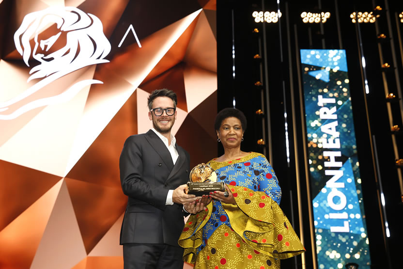 Cannes reconoció a Phumzile Mlambo-Ngcuka con el LionHeart