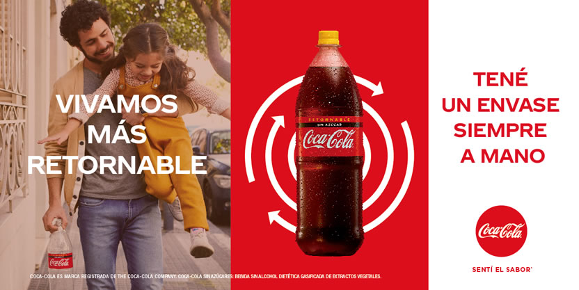 Coca-Cola lanza Vivamos más retornable con una campaña de Grey Argentina