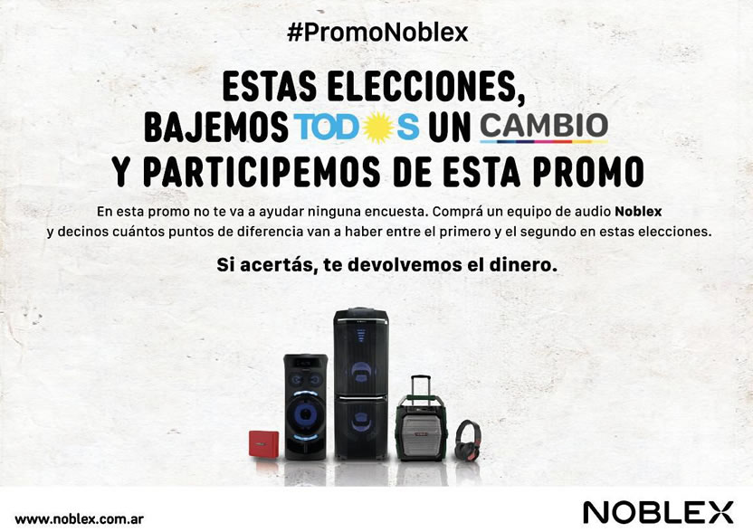 GUT y Noblex lanzan #PromoElecciones