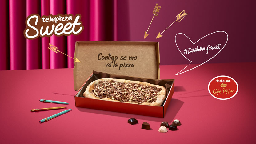 Telepizza y Nestlé lanzan #DíseloMuySweet