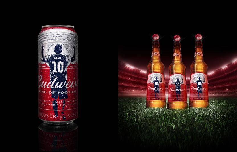Cerveza Budweiser lanzó una edición limitada que rinde homenaje a Lionel Messi