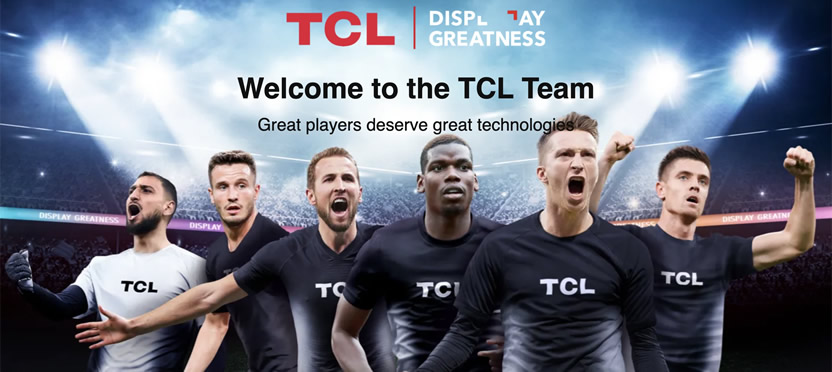 BETC y TCL se asocian con estrellas del fútbol