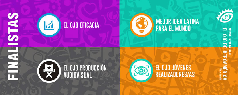 El Ojo: Los finalistas de Eficacia, Idea Latina, Producción Audiovisual y Jóvenes Realizadores