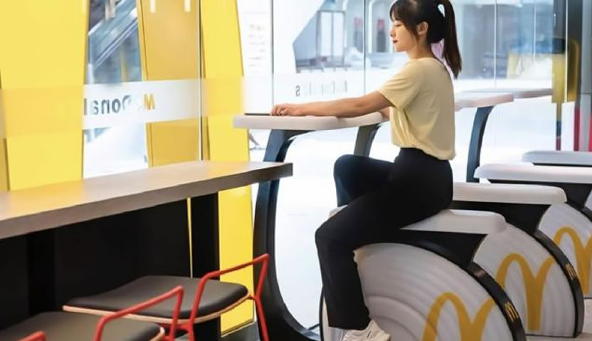 Bicicletas sustentables en McDonalds China