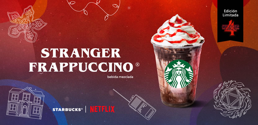 Starbucks lanza bebida Stranger Frappuccino 