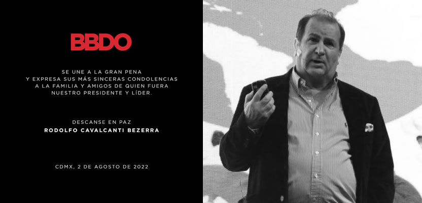 Falleció Rodolfo Cavalcanti ex CEO de BBDO México