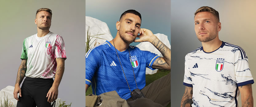 Adidas presentó las Nuevas Camisetas de Italia