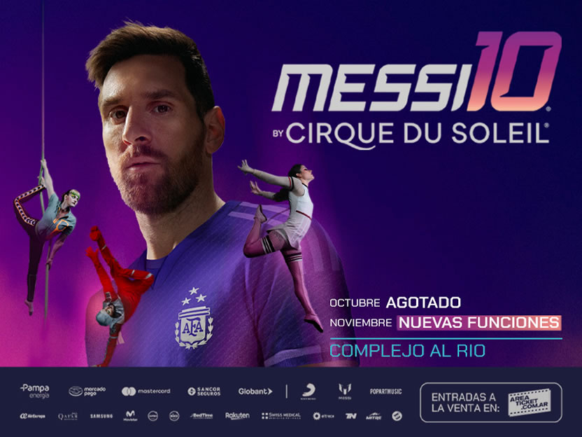 Messi 10 by Cirque du Soleil cada vez más cerca de Buenos Aires