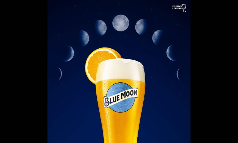 Una noche de superluna con sabor a Blue Moon