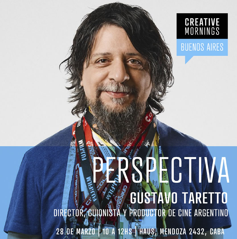 Gustavo Taretto es el orador en la edición de marzo de Creative Mornings