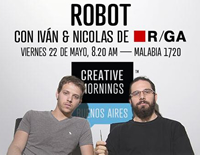 R/GA trabajará con robots en Creative Mornings