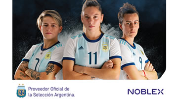 Noblex y GUT junto a la Selección Femenina de fútbol