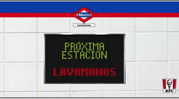 KFC le propone a Metro de Madrid llamar Lavamanos a la estación Lavapiés