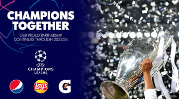 PepsiCo y la Liga de Campeones de la UEFA continúan su alianza global hasta 2024