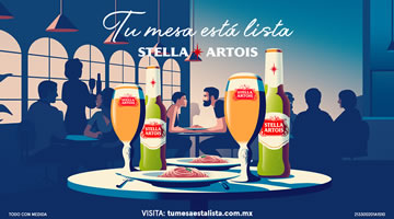 Tu mesa está lista con Stella Artois