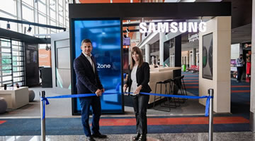 Nueva zona de experiencia Samsung en el Aeropuerto Internacional de Ezeiza