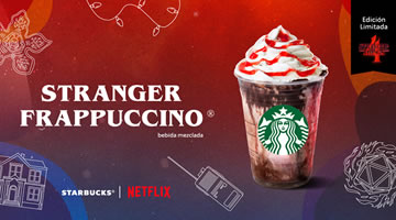 Starbucks lanza bebida Stranger Frappuccino 