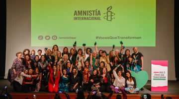 Amnistía Internacional reconoció a 28 mujeres argentinas por su compromiso