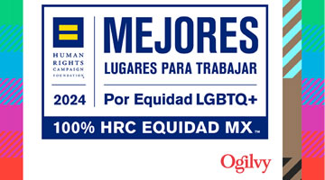La agencia Ogilvy México reconocida entre los Mejores lugares para trabajar LGBTQ+