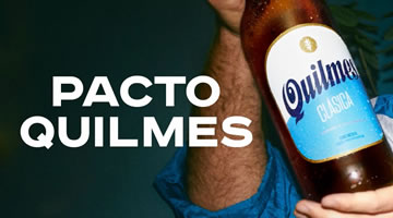 Cerveza Quilmes idea Pacto para anunciar que fija el precio por 3 meses