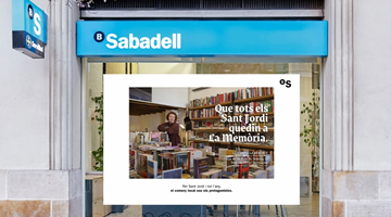 Banco Sabadell celebra Sant Jordi junto a DDB con las librerías como protagonistas