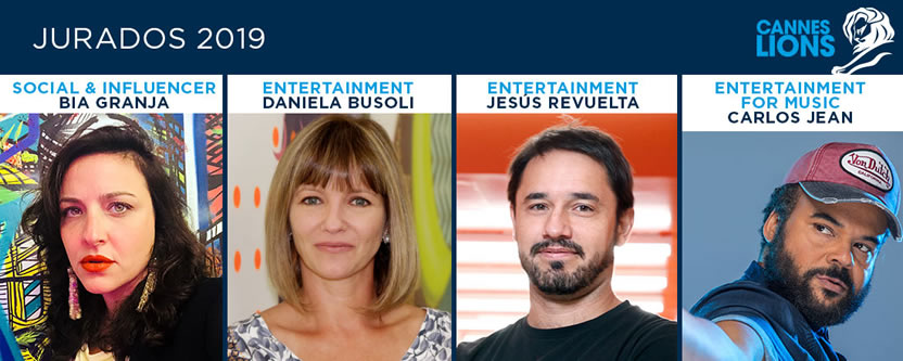 Social & Influencer, Entertainment y Entertainment for Music: Granja, Busoli, Revuelta y Jean