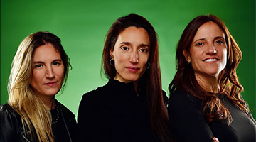 <p><span> Romina Lado, Merlina Scalise y Valeria Cassola, Productoras Ejecutivas de Huinca.</span></p>