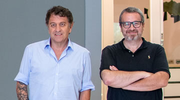 <p>Juan Carlos Rodríguez y Edgar Palerm, líders de Love</p>