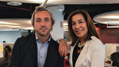 <p>César Agost Carreño y Verónica Hernández (CEOs).</p>