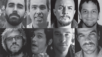 <p>Jesús Plaza, Space Monkeys, José Carlos García, Ricardo Maldonado y Michael “Vampi” Spitzer, Directores de Cine 70.</p>
