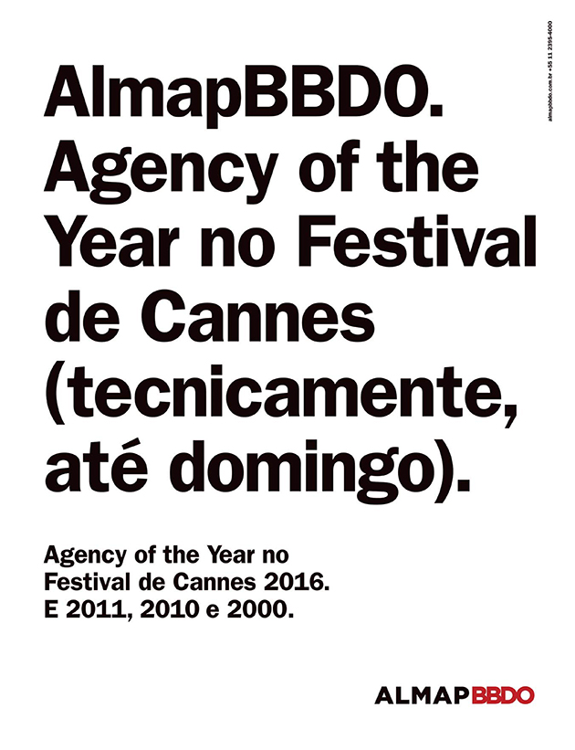 Agency of the Year no Festival de Cannes