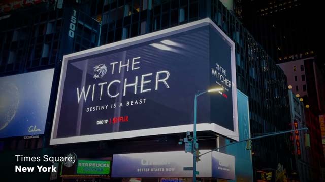 The Witcher S2 NYC 3D Screen