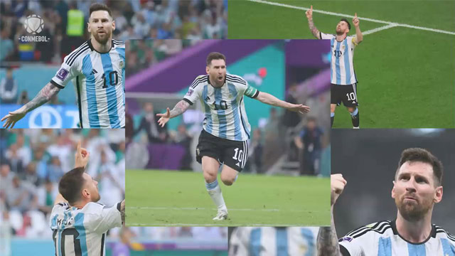 Acá está Messi