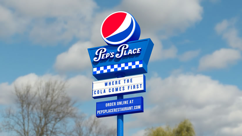 Peps Place Sign