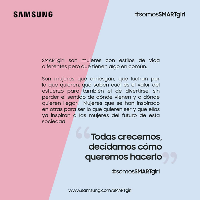 #somosSMARTgirl by Samsung 2