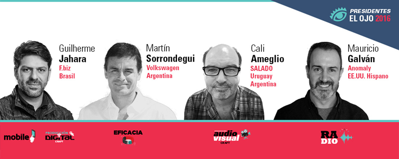 Galván, Jahara, Ameglio y Sorrondegui, presidirán Radio, Mobile y Producción Digital, Producción Audiovisual, y Eficacia, en El Ojo de Iberoamérica 2016