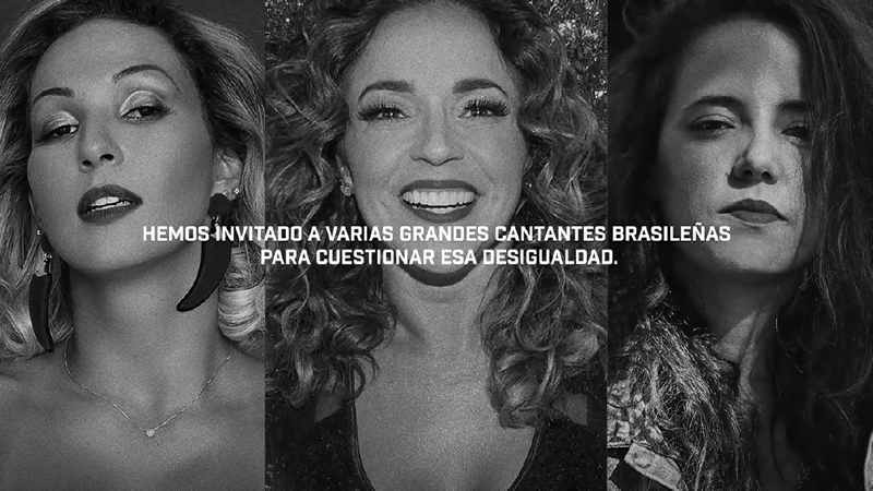 Cantantes brasileñas protestan por la brecha salarial entre hombres y mujeres en Brasil