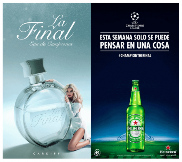 Influencia Vibrar completar Leo Burnett y Heineken crearon anuncios falsos para la final de la  Champions - LatinSpots