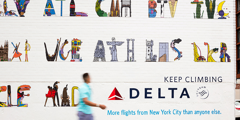 Delta renueva su Dating Wall de New York