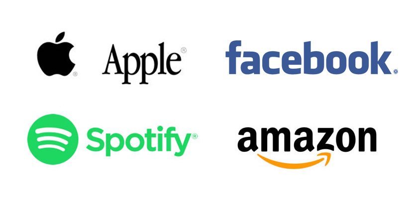 Fuertes movimientos de Amazon, Apple, Spotify y Facebook