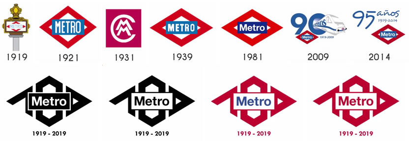 Metro de Madrid con nuevo logo centenario