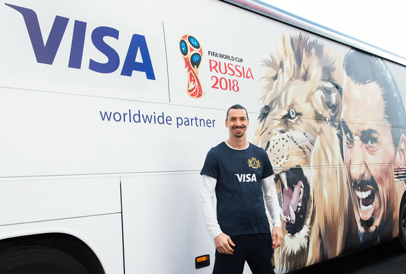 Zlatan Ibrahimovic regresa con Visa al Mundial de Rusia 2018