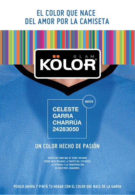 McCann Montevideo crea el color de los Mundiales de Uruguay para Pinturas Kölor