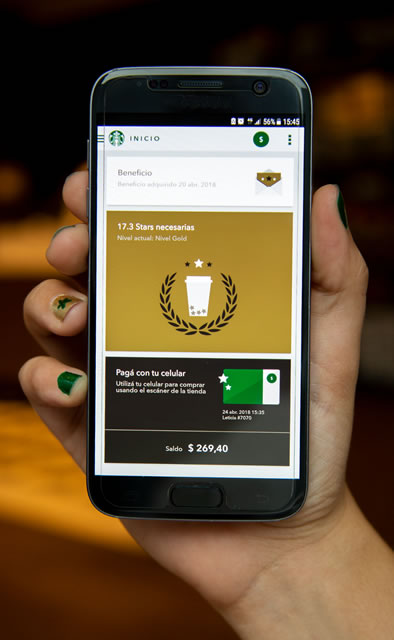 Llega la app de Starbuck Rewards