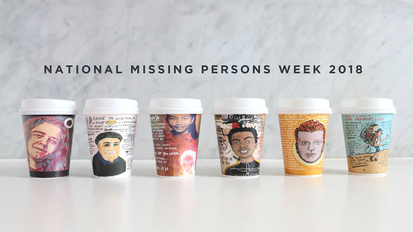 WhiteGrey recuerda a personas desaparecidas en vasos de café
