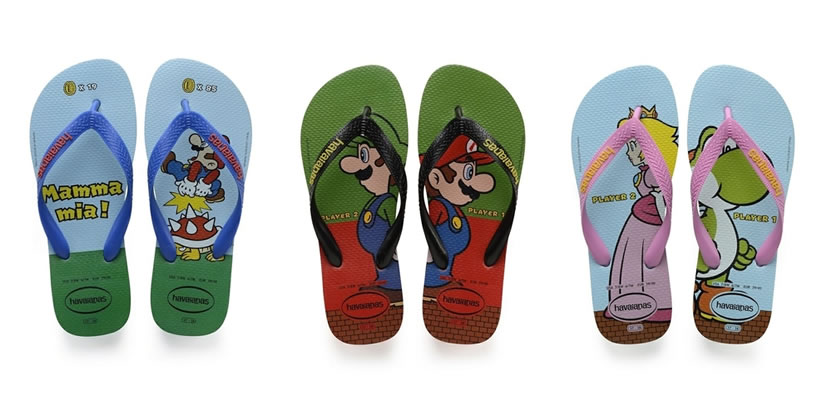 Havaianas lanza una colección inspirada en Mario Bros.