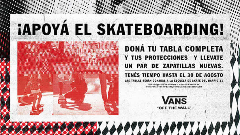 Vans apoya el skateboarding y ayuda a los chicos del Barrio 31