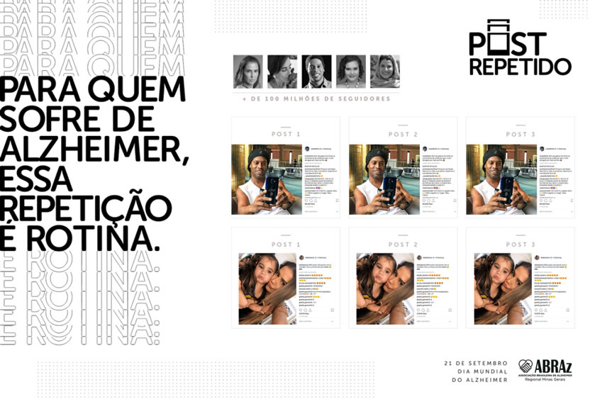 Ronaldinho y actrices brasileñas concientizan sobre el Alzheimer